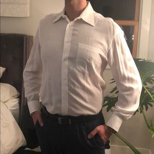 Borrelli 100% lightweight cotton dress shirt.